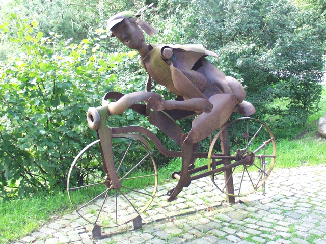 radfahrer Kunstwerk